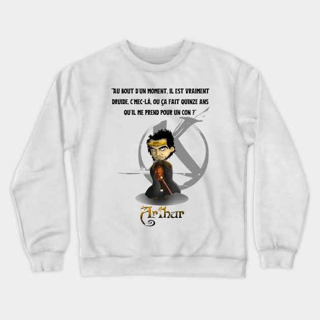 After a while, is he really a druid, or has he been thinking I'm an ass for fifteen years? Crewneck Sweatshirt by Panthox